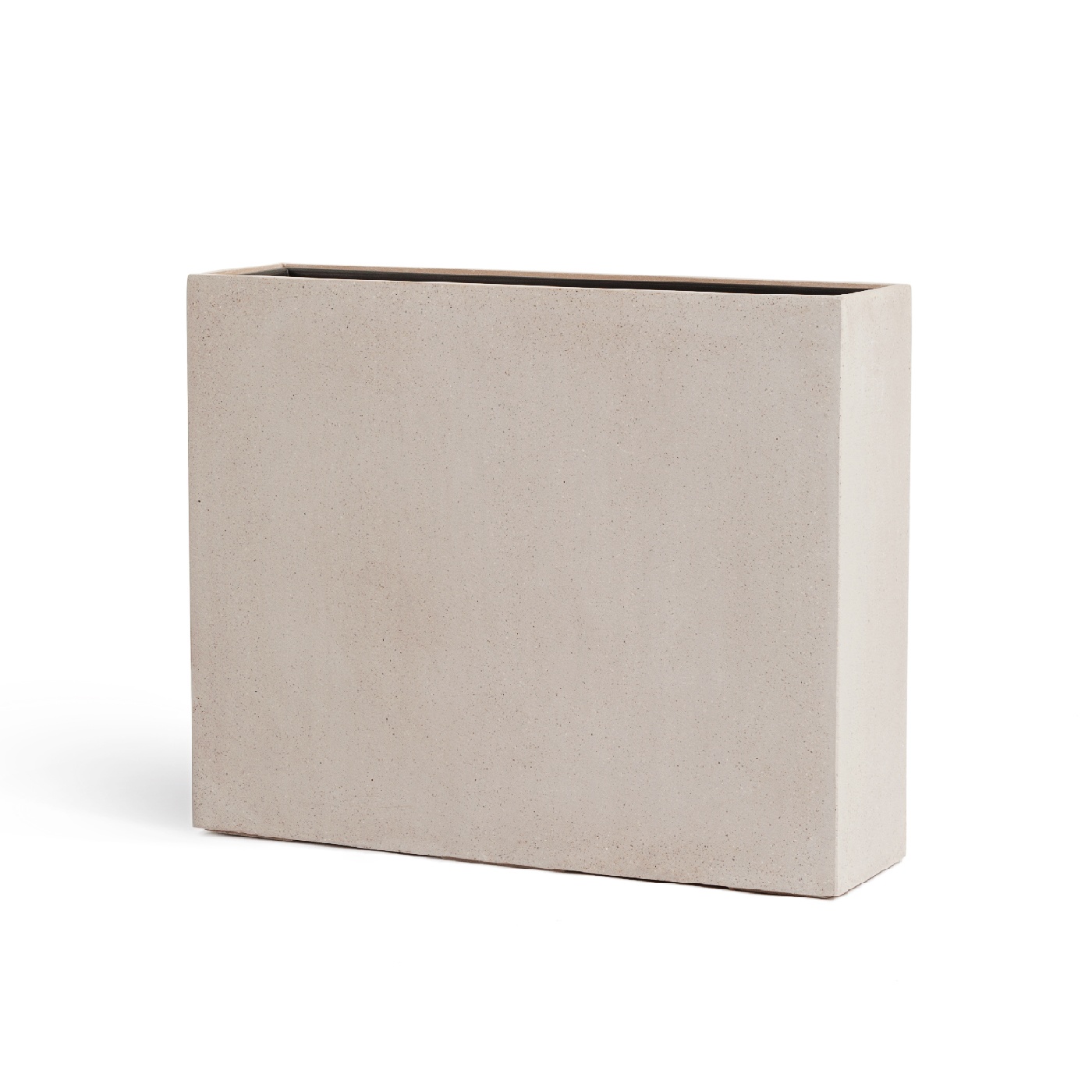 Кашпо TREEZ Effectory Beton Высокий Дивайдер Белый песок