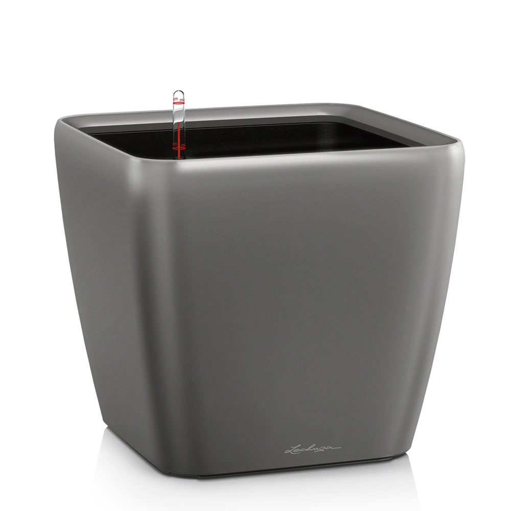 Кашпо Quadro LS - антрацит, 21 х 21 х 20
