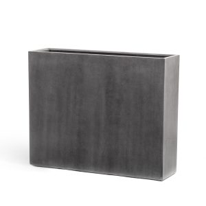 Кашпо TREEZ Effectory Beton Высокий Дивайдер Тёмно-серый бетон